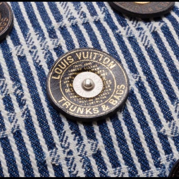 💙🥂🎉LV Leather & Denim Stripes Corsaire🎉🥂💙 - Picture 8 of 16
